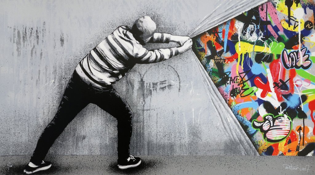 z Martin Whatson Behind The Curtain Main Edition - GraffitiPrints.com
